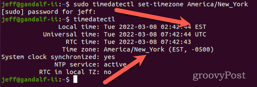 hvordan man indstiller tidszonen i linux ved hjælp af timedatectl