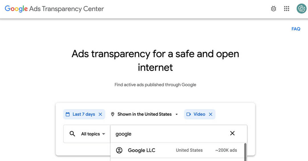 Sådan undersøger du din konkurrence med Google Ads Transparency Center: Social Media Examiner