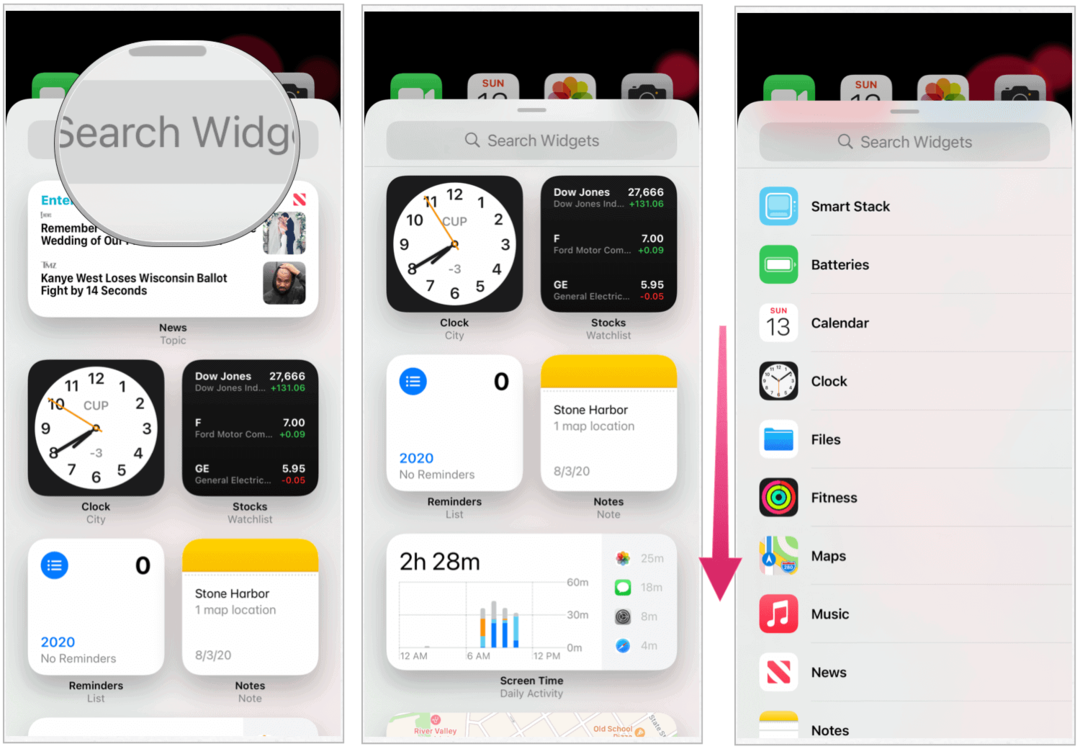 Opsætning af iOS 14-widgets