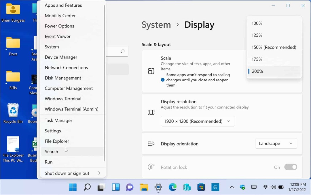 Sådan justeres skærmskalaindstillinger på Windows 11