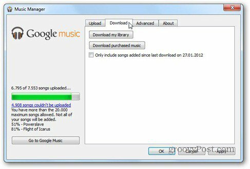google musik download fane