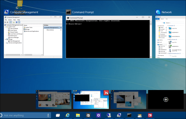 Sådan bruges virtuelle desktops i Windows 10