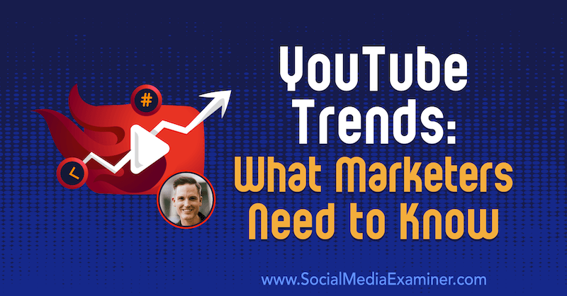 YouTube-tendenser: Hvad marketingfolk har brug for at vide med indsigt fra Sean Cannell på Social Media Marketing Podcast.