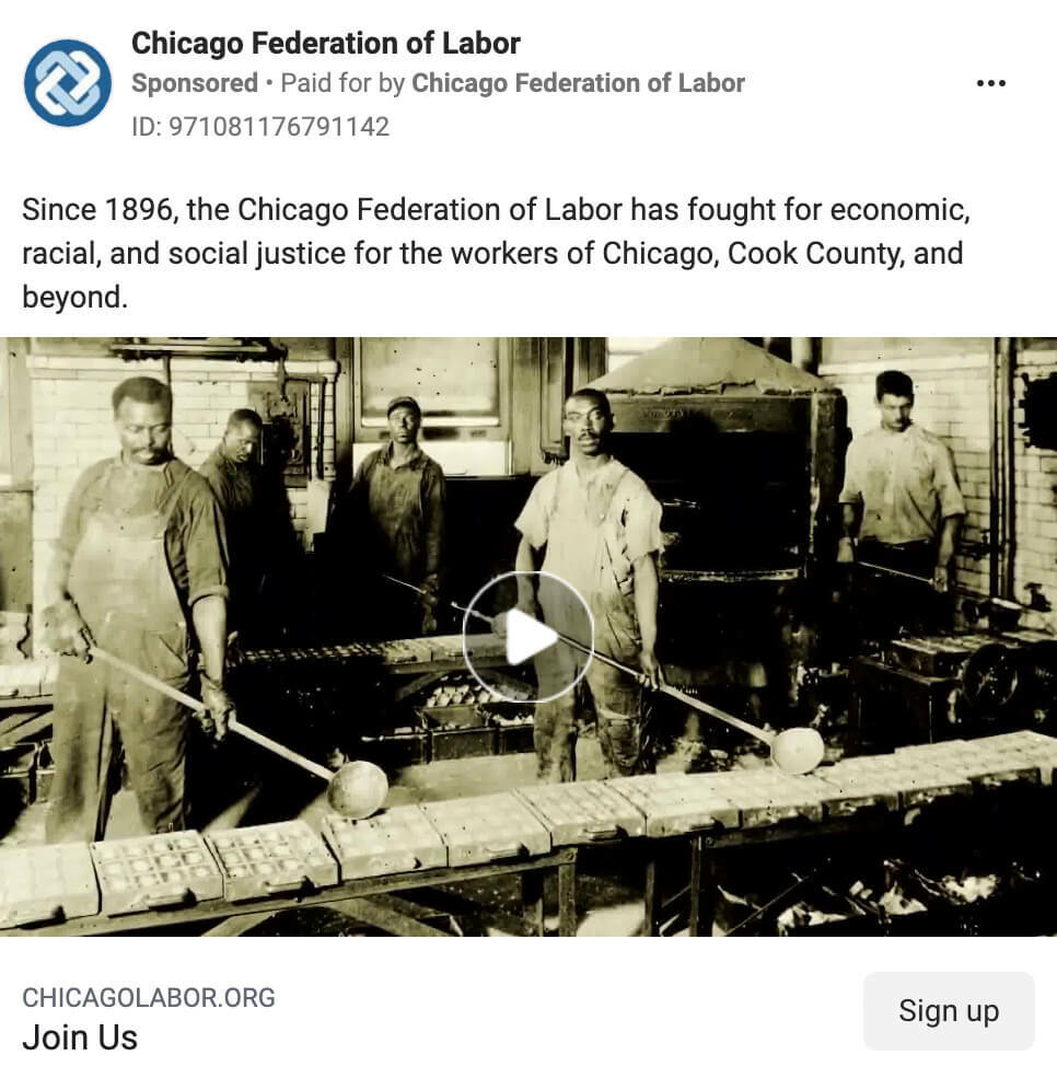hvad-sker-når-din-facebook-annoncekopi-bruger-forbudte-ord-fagforeningsmedlemskaber-fokus-på-handelshistorie-mission-chicago-føderation-of-labor-eksempel-9