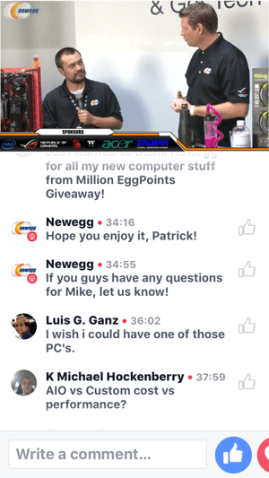 På BlizzCon er Newegg vært for en Facebook Live-udsendelse om opbygning af en VR-klar pc.