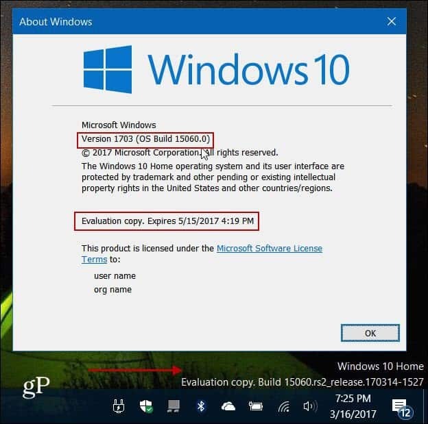 Windows 10-skabere opdaterer Insider Build 15060 til pc tilgængelig nu