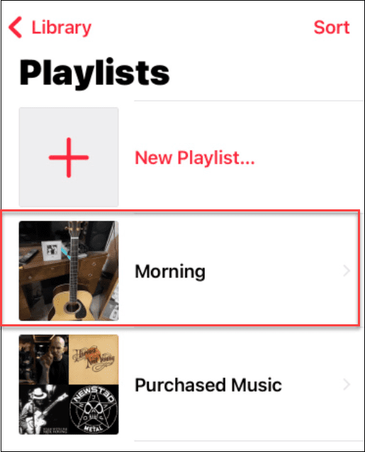 ændre et afspilningslistebillede på Apple Music