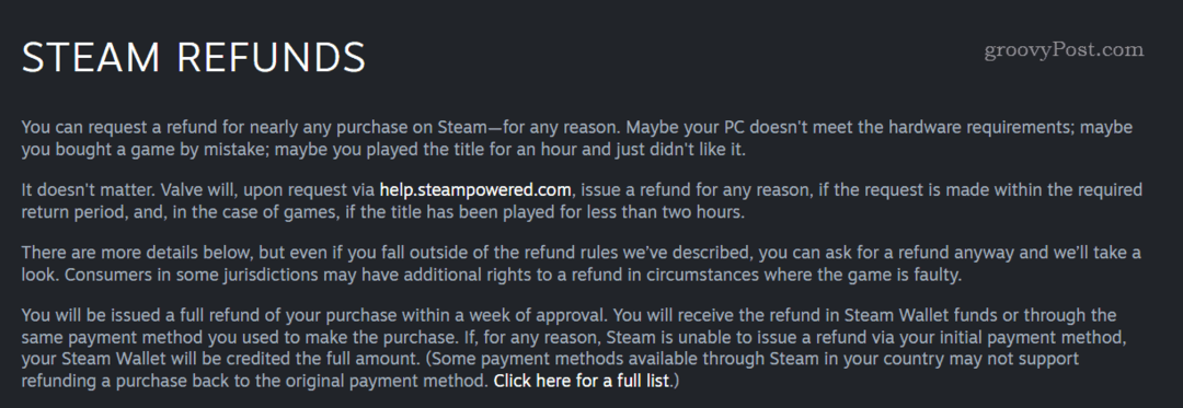 Sådan refunderes et Steam-spil