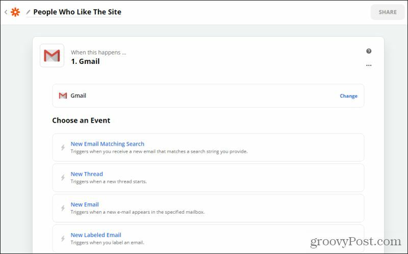 gmail begivenheder i zapier
