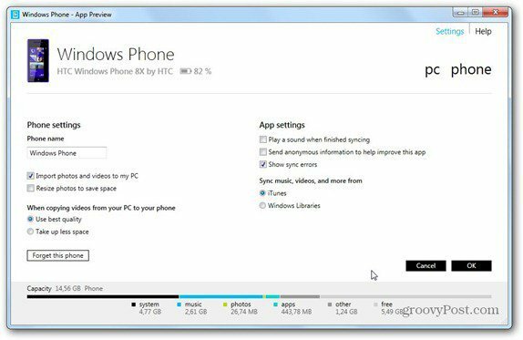 Sådan overføres data fra Windows Phone 8 til din pc