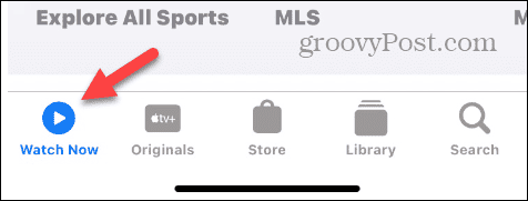 Følg Live Sport på iPhone