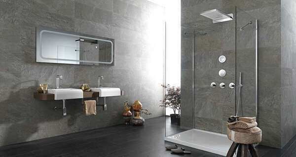 grå badeværelse dekoration