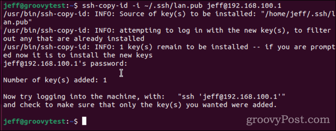 Kopierer din SSH-nøgle