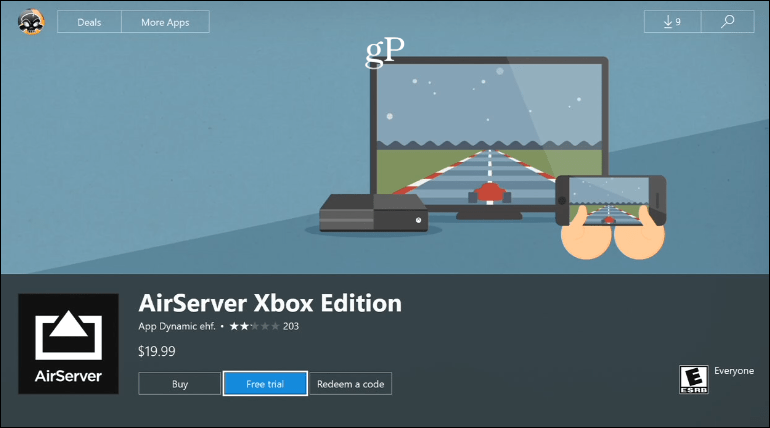 2 AirServer Xbox Edition-prøveversion