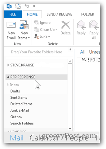 Tilføj postkasse Outlook 2013 - Ny ekstra postkasse vises