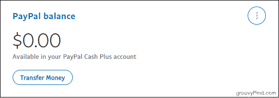PayPal-kontosaldo med Cash Plus-konto