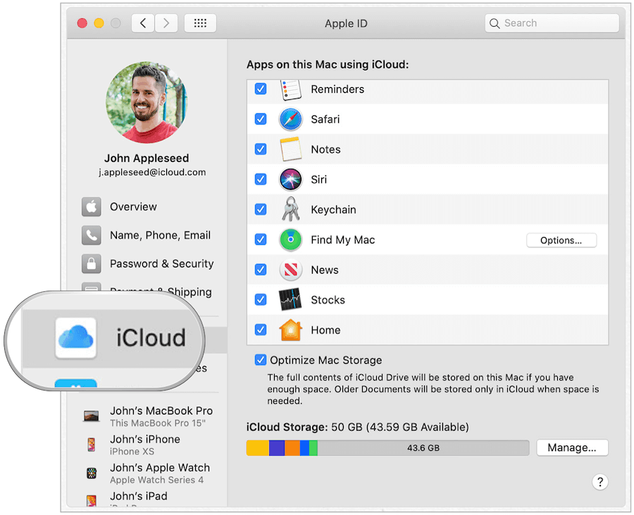 Mac iCloud nøglekanin