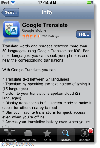 download og installer google translate-appen til iphone, ipad og ipod