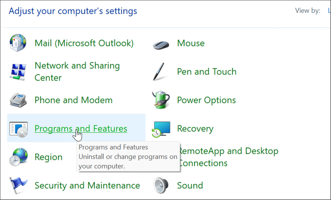 Programmer og funktioner administrerer valgfri funktioner på Windows 11
