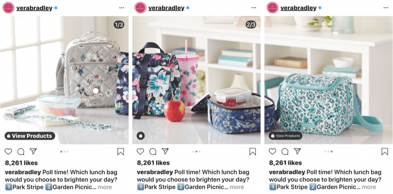 Instagram-karruselindlæg med 3 billeder