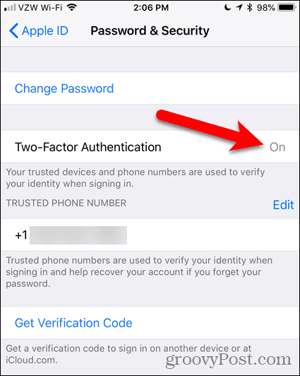 To-faktor godkendelse på iOS