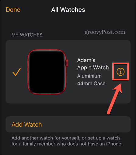 Apple Watch info