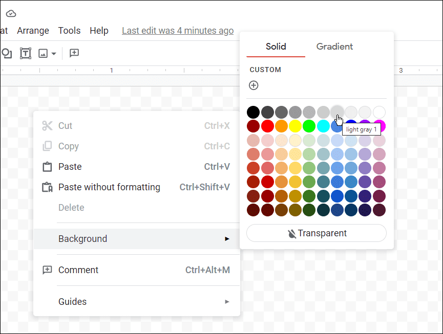 vælg kortfarve hvordan man laver kort på google docs
