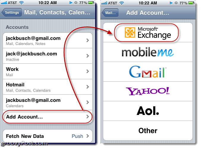 Sådan synkroniseres hotmail-e-mails, kontakter og kalendere med din iPhone ved hjælp af ActiveSync (med Push!)