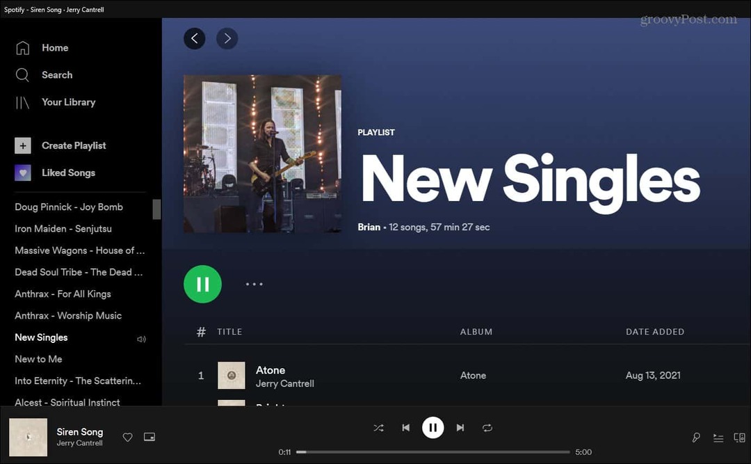 Sådan ændres Spotify-afspilningslistebillede