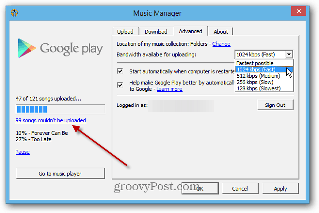 Sådan bruges Google Music Scan and Match Service