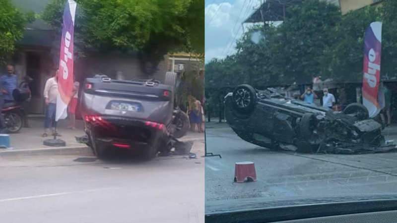 Katastrofal ulykke! İlker Aksums bil blev til skrot