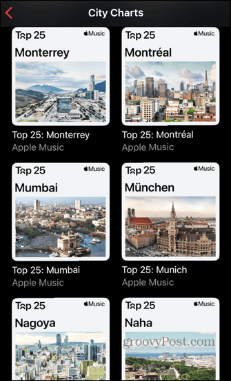 apple music hitlister byer efter navn