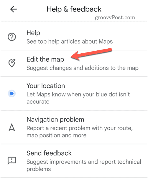Rediger et kort i Google Maps