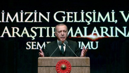 Værdefulde ord fra præsident Erdoğan til Diriliş Ertuğrul