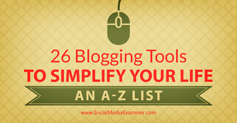 26 blogværktøjer