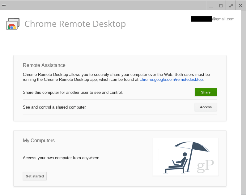Tilslut fjernbetjening til en Chromebook fra Windows 10