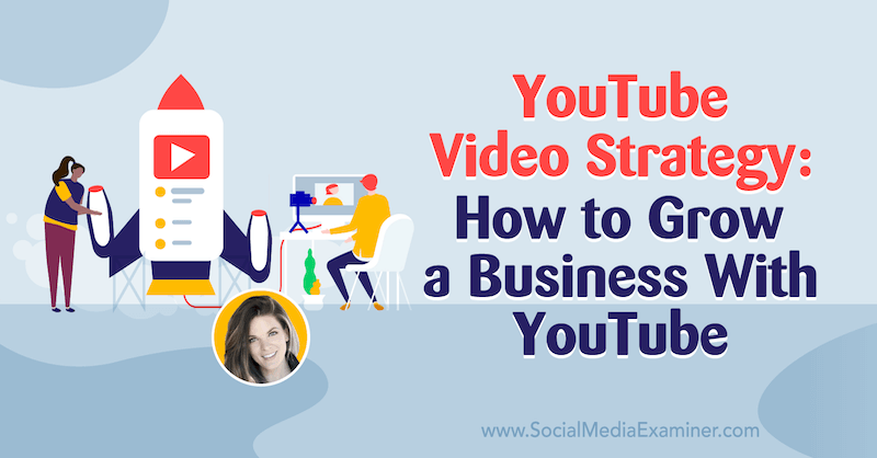 YouTube-videostrategi: Sådan vokser du en forretning med YouTube med indsigt fra Sunny Lenarduzzi på Social Media Marketing Podcast.