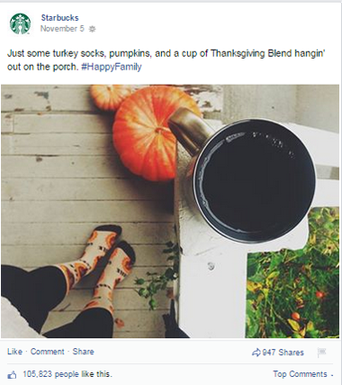 starbucks facebook-indlæg