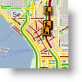 Google Maps Live-trafik til arterielle veje