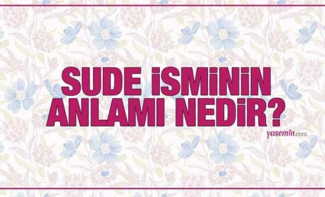 Hvad betyder navnet Sude? Er navnet Sude nævnt i Koranen? Hvor mange personer har Sude til efternavn?
