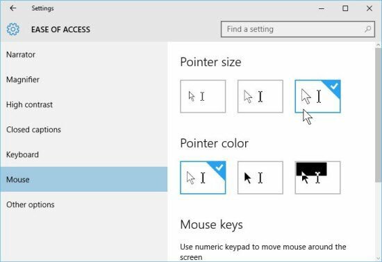 Tip om Windows 10: Forøg størrelse og farve på musemarkøren