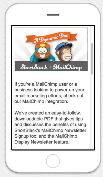 MailChimp mobilmarkedsføring