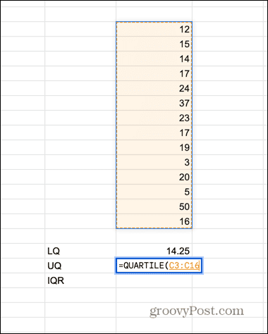 google sheets vælg data