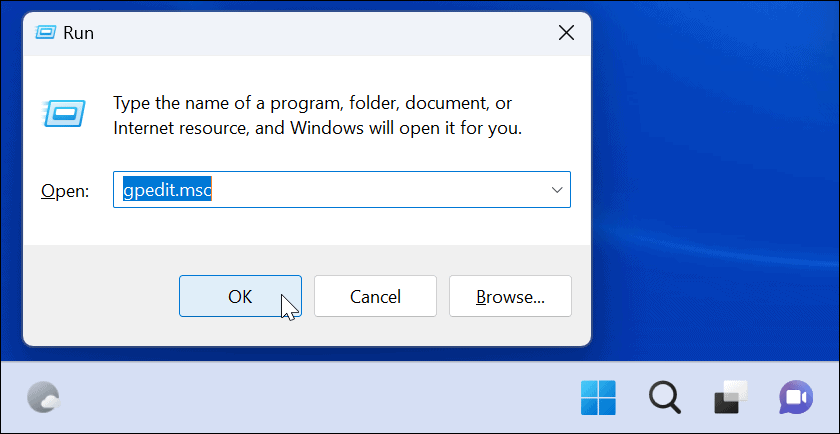 gpedit blokerer brugere fra indstillinger i Windows 11