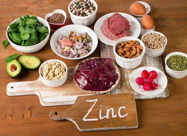 fødevarer rig på zink