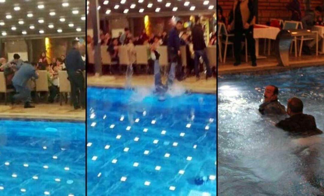 Der er intet tilbage til jordskælvets ofre på moralnatten! Mustafa Keser faldt i poolen