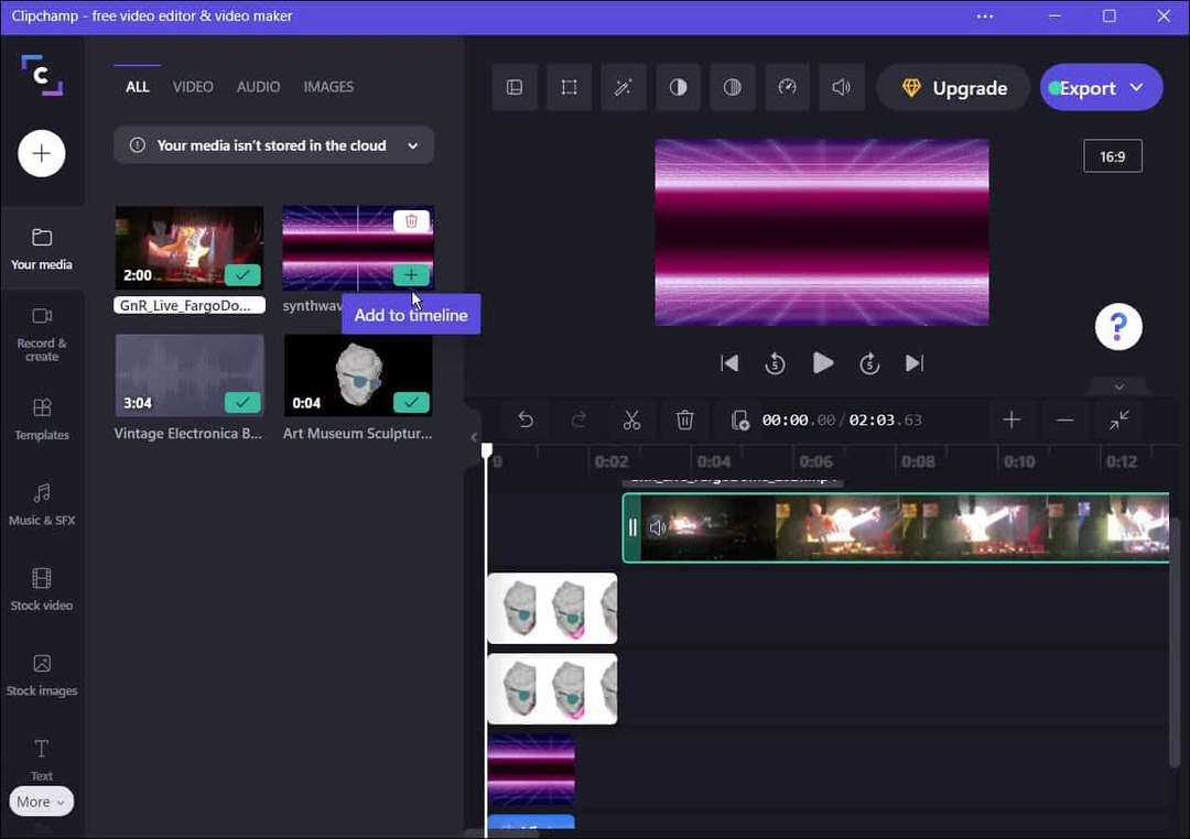 rediger video brug clipchamp video editor på Windows