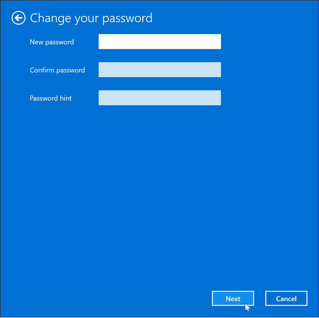 Fjern din adgangskode på Windows 11