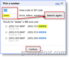 Google Voice Number Change Search
