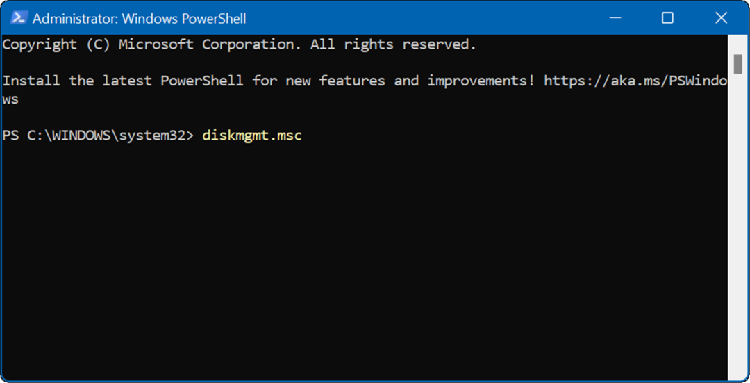 diskmgmt_msc åben diskhåndtering på Windows 11